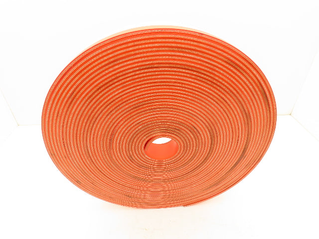 Ermanco E0001903 2"W x 86'L PVC Conveyor Belt 2-Ply Orange 1/4"Thick