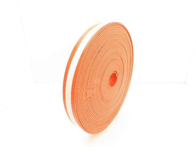 Ermanco E0001903 2"W x 86'L PVC Conveyor Belt 2-Ply Orange 1/4"Thick
