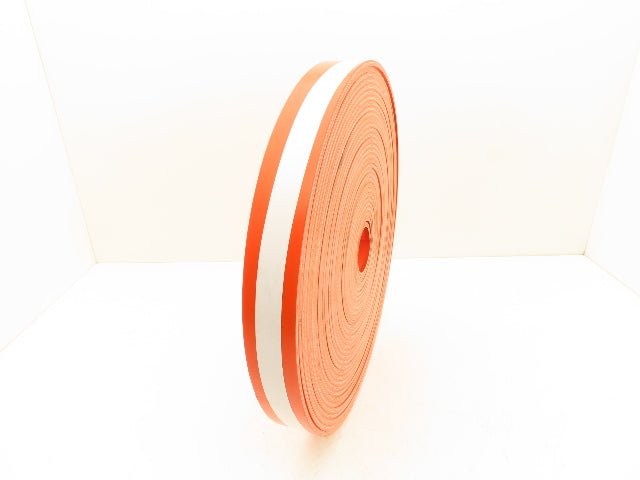 Ermanco E0001903 2"W x 86'L PVC Conveyor Belt 2-Ply Orange 1/4"Thick