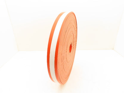 Ermanco E0001903 2"W x 86'L PVC Conveyor Belt 2-Ply Orange 1/4"Thick