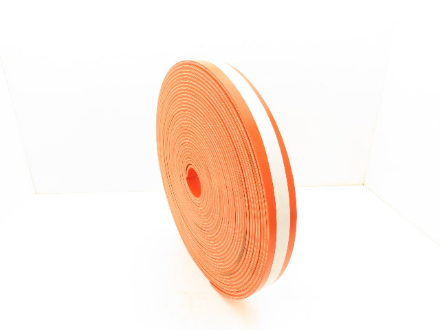 Ermanco E0001903 2"W x 86'L PVC Conveyor Belt 2-Ply Orange 1/4"Thick