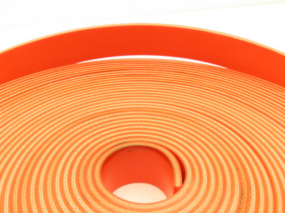 Ermanco E0001903 2"W x 86'L PVC Conveyor Belt 2-Ply Orange 1/4"Thick