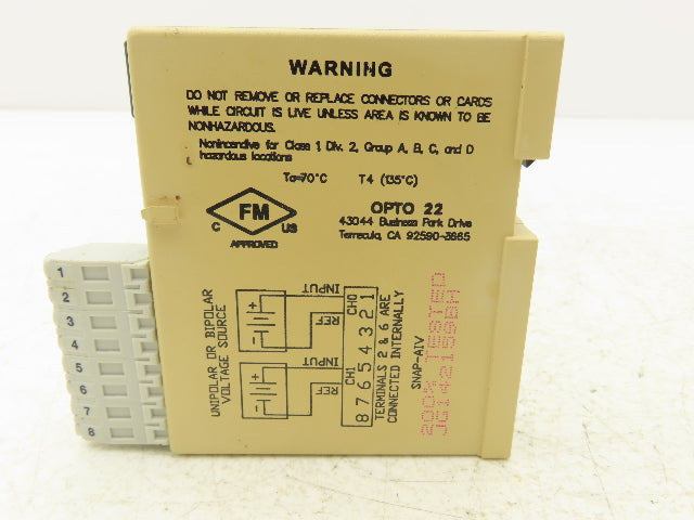 OPTO 22 SNAP-AIV I/O 2 Channel Digital Output Module 5-60 VDC Lot of 5