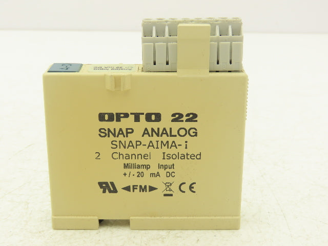 OPTO 22 SNAP-AIMA-i 2 Channel Isolated Analog Current Input Module -20mA to+20mA