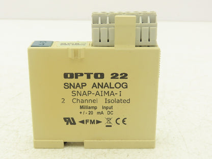 OPTO 22 SNAP-AIMA-i 2 Channel Isolated Analog Current Input Module -20mA to+20mA