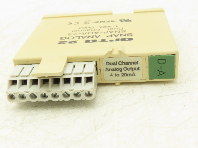 OPTO 22 SNAP-AOA-23 2 Channel Current Analog Output Module 4-20mA SNAP I/O