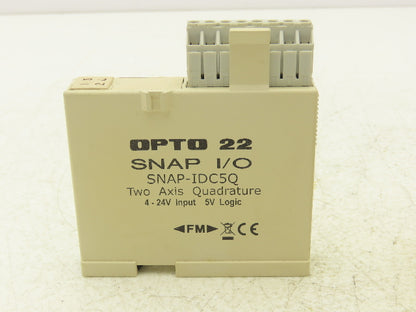 OPTO 22 SNAP-IDC5Q I/O Module Two Axis Quadrature 4-24V Input 5V Logic Lot of 2