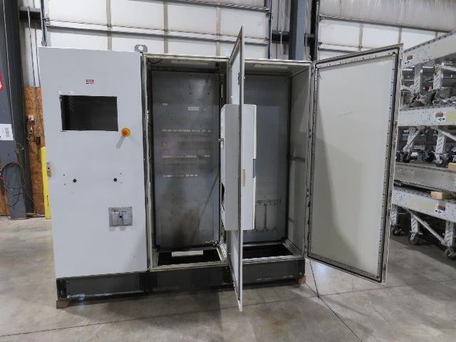 Rittal 3-Door Freestanding Electrical Enclosure Control Panel 2000x2400x600mm AC