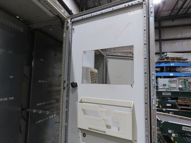 Rittal 3-Door Freestanding Electrical Enclosure Control Panel 2000x2400x600mm AC