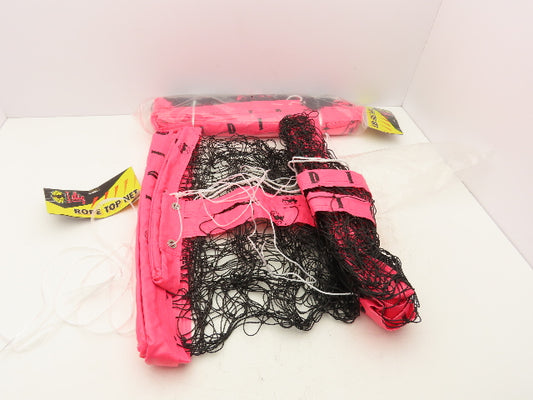 IDIG High Visibility Volleyball Net Hot Pink 32' x 3' Rope Regulation Lot of 2