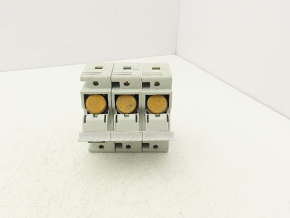 Cooper Bussman CH60J31 Modular Fuse Holder 60A 600 VAC Neon Lamp DIN Rail 3 Pole