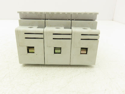 Cooper Bussman CH60J31 Modular Fuse Holder 60A 600 VAC Neon Lamp DIN Rail 3 Pole