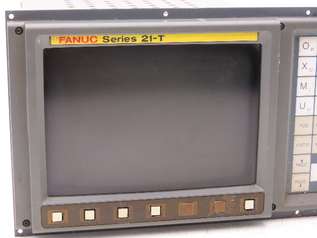 Fanuc N860-3755-T901 01A HMI Operator Control Panel 9" Monitor Series 21-T