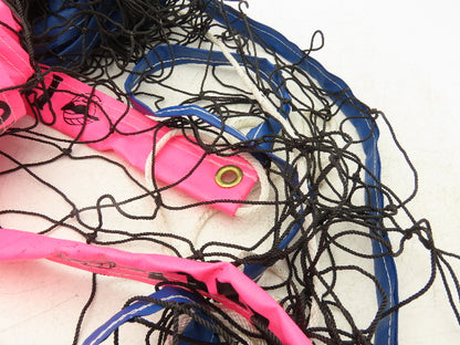 IDIG High Visibility Volleyball Net Beach Sand Pink 17' x 3' Top Rope Kids Youth