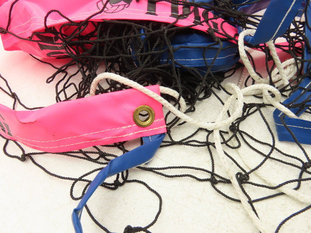 IDIG High Visibility Volleyball Net Beach Sand Pink 17' x 3' Top Rope Kids Youth
