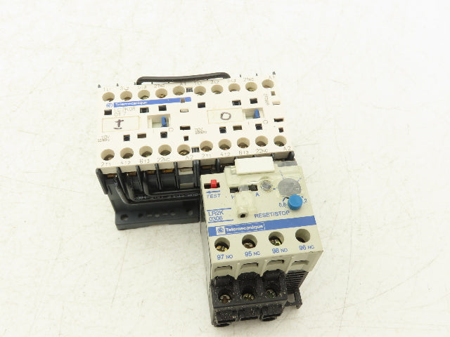 Telemecanique LC2K06 01F7 Reversing Contactor W/Overload Relay 600 VAC LR2K0306