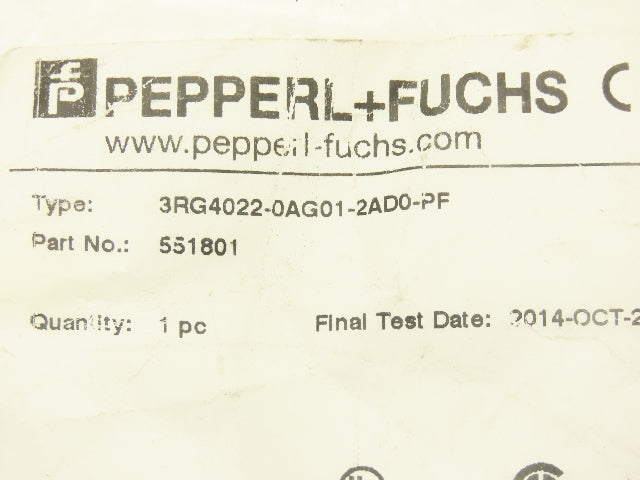 Pepperl + Fuchs 3RG4022-0AG01-2AD0-PF Proximity Sensor Switch 10M Cable