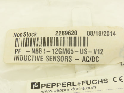Pepperl + Fuchs NBB4-12GM65-US-V12 Proximity Sensor Switch 2-Wire 4mm Range