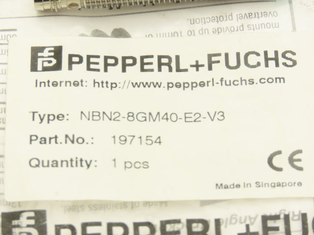 Pepperl + Fuchs NBN2-8GM40-E2-V3 Proximity Sensor Switch 3-Wire 2mm Range M8