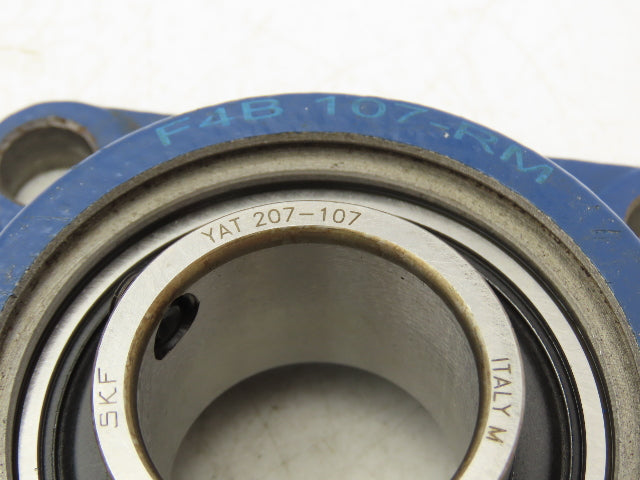 SKF F4B-107-RM Flange-Mount Ball Bearing 1-7/16" Bore 4 Bolt Set Screw Lot of 2