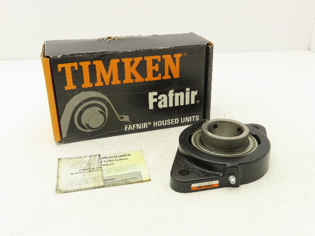 Timken 46R526 Flange Mount Ball Bearing 1-11/16" Bore 2 Bolt Set Screw Locking