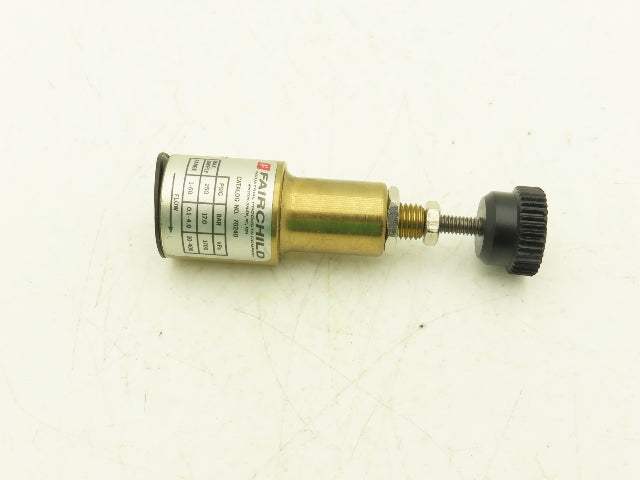 Fairchild 70240 Pneumatic Mini Pressure Regulator 1-60 PSI Brass