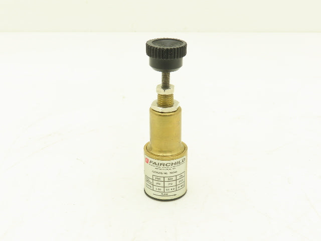 Fairchild 70240 Pneumatic Mini Pressure Regulator 1-60 PSI Brass