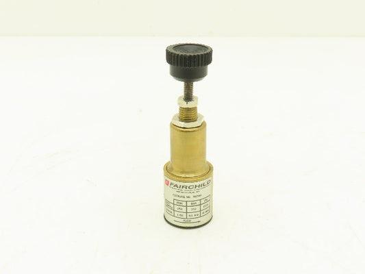 Fairchild 70240 Pneumatic Mini Pressure Regulator 1-60 PSI Brass