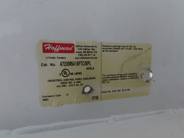 Hoffman A72XM5418FTC Freestanding Electrical Enclosure 72x54x18" Disconnect