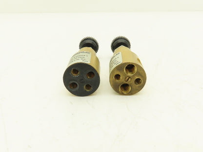Fairchild Z18254-1 Pneumatic Mini Pressure Regulator 40PSI 4"WC Brass  Lot of 2