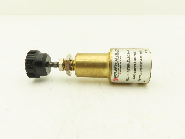 Fairchild Z18254-1 Pneumatic Mini Pressure Regulator 40PSI 4"WC Brass  Lot of 2