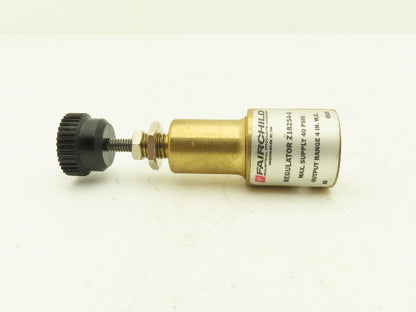 Fairchild Z18254-1 Pneumatic Mini Pressure Regulator 40PSI 4"WC Brass  Lot of 2