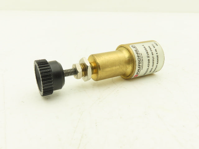 Fairchild Z18254-1 Pneumatic Mini Pressure Regulator 40PSI 4"WC Brass  Lot of 2