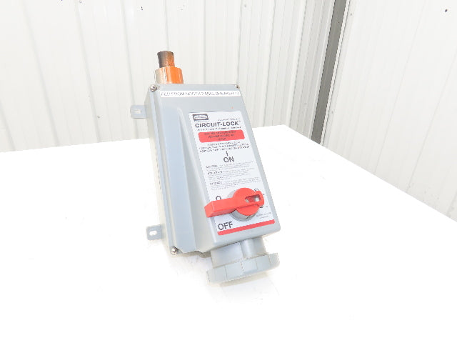 Hubbell HBL4100MI7W Pin Sleeve Circuit Lock 100A 3P 4W 480 VAC 3PH 50Hp