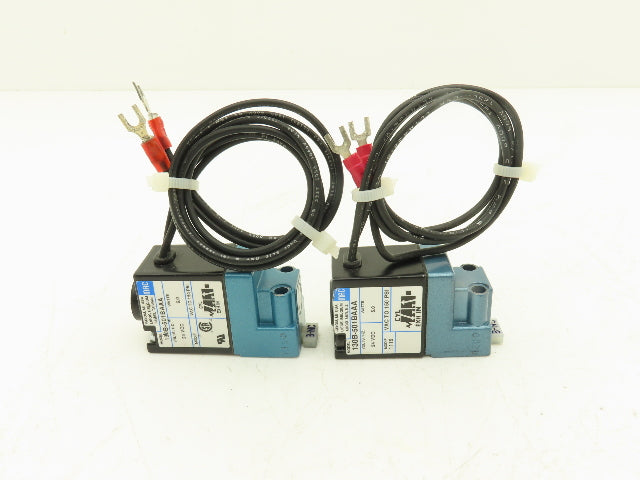 Mac 130B-501BAAA Pneumatic Solenoid Valve 150PSI 6W 24VDC  Lot of 2