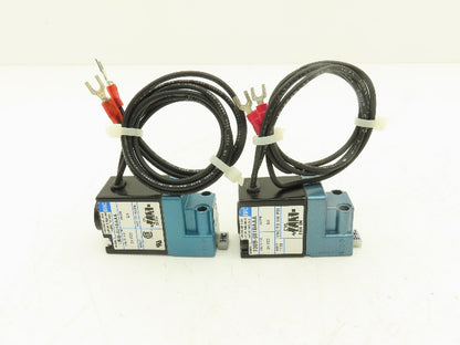 Mac 130B-501BAAA Pneumatic Solenoid Valve 150PSI 6W 24VDC  Lot of 2