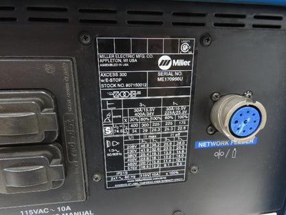 Miller Auto Axcess 300 Robot Mig Arc Welder 300A 208-575 1 Or 3PH 100% Duty