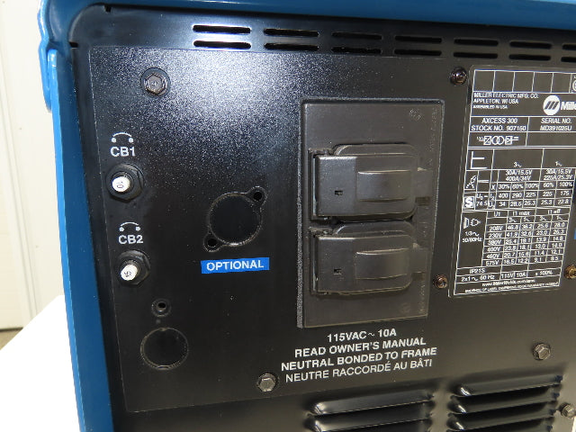 Miller Auto Axcess 300 Robot Mig Arc Welder 300A 208-575 1 Or 3PH 100% Duty