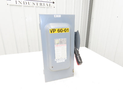 Square D H362 Heavy Duty Fused Safety Disconnect Switch 60A 600VAC Series F05