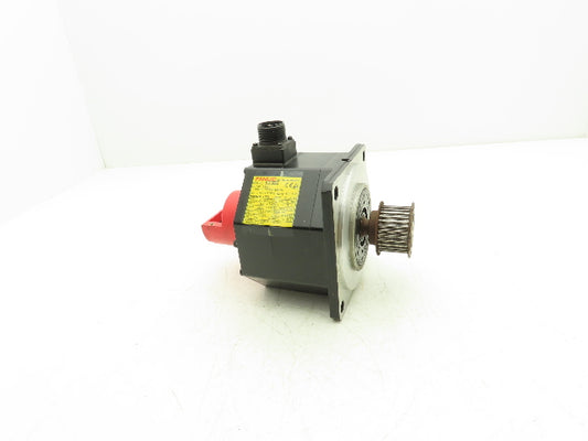 Fanuc A06B-0033-B575 Servo Motor 3000 RPM 0.5kW 191VAC 3PH