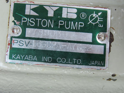 KYB PSV-16GC2A-A70-2 Hydraulic Power Unit 40L 10gal 25L/min 4000psi 2Hp 220V 3PH