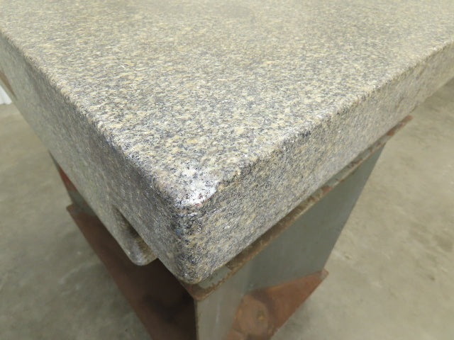 Toolroom Granite Surface Inspection Plate 36 x 24 x 6" 2 Ledge Metal Stand