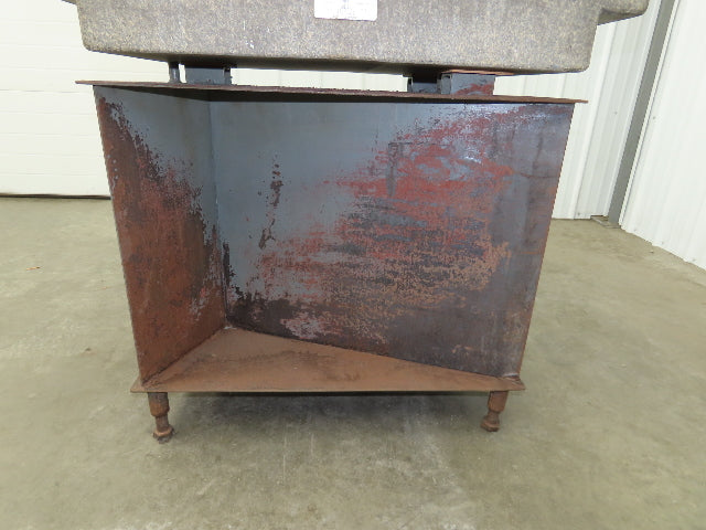 Toolroom Granite Surface Inspection Plate 36 x 24 x 6" 2 Ledge Metal Stand