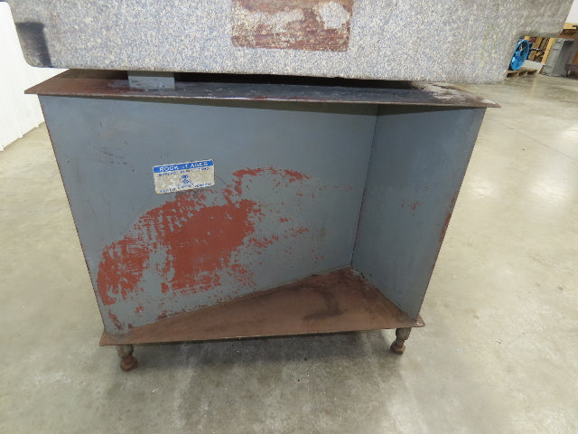 Toolroom Granite Surface Inspection Plate 36 x 24 x 6" 2 Ledge Metal Stand