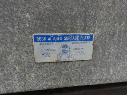 Toolroom Granite Surface Inspection Plate 36 x 24 x 6" 2 Ledge Metal Stand