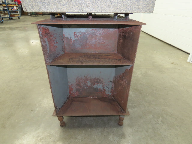 Toolroom Granite Surface Inspection Plate 36 x 24 x 6" 2 Ledge Metal Stand
