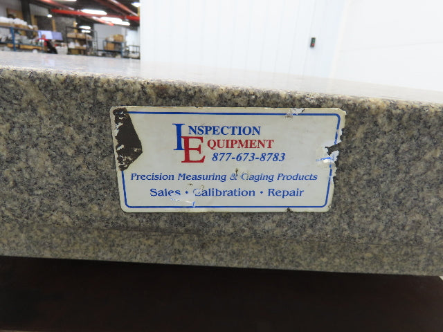 Toolroom Granite Surface Inspection Plate 36 x 24 x 6" 2 Ledge Metal Stand