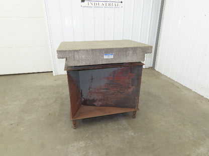 Toolroom Granite Surface Inspection Plate 36 x 24 x 6" 2 Ledge Metal Stand