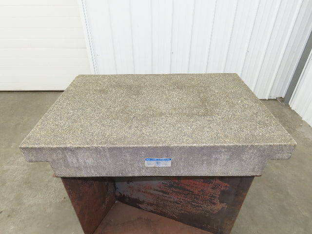 Toolroom Granite Surface Inspection Plate 36 x 24 x 6" 2 Ledge Metal Stand