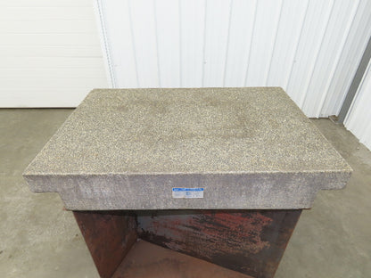 Toolroom Granite Surface Inspection Plate 36 x 24 x 6" 2 Ledge Metal Stand